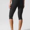 Capri Divine High-Waist in rete Airlift - Nero