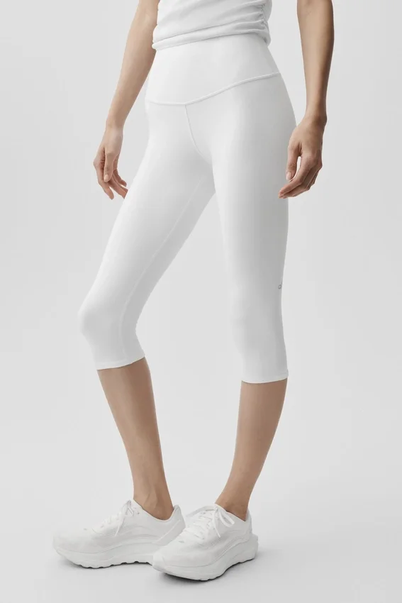 Capri High-Waist Airbrush da 16" - Bianco