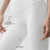 Capri High-Waist Airbrush da 16" - Bianco