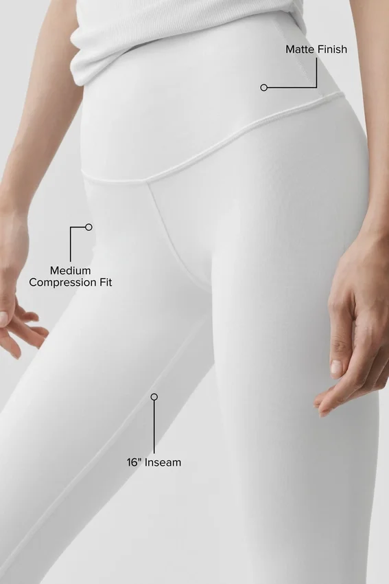 Capri High-Waist Airbrush da 16" - Bianco
