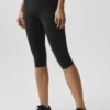 Capri High-Waist Airbrush da 16" - Nero
