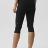 Capri High-Waist Airbrush da 16" - Nero