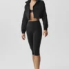 Capri High-Waist Airbrush da 16" - Nero