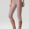 Capri High-Waist Airlift in rete “Just Right” - Taupe