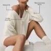 Cardigan con collo a cravatta New Class in misto lana e cashmere - Avorio