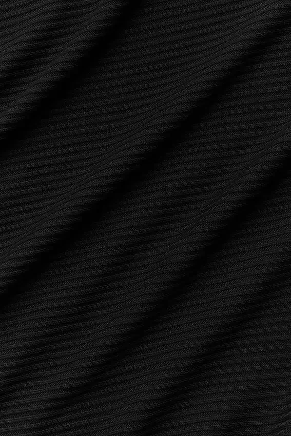Cardigan corto a costine Whisper - Nero