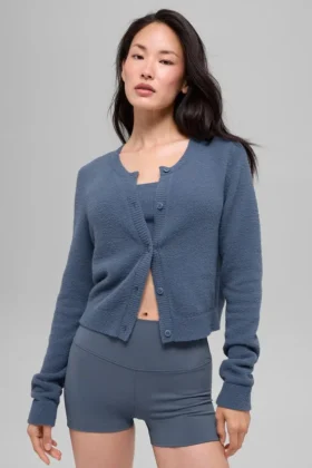 Cardigan corto Maglione Snuggle Up - Bluestone