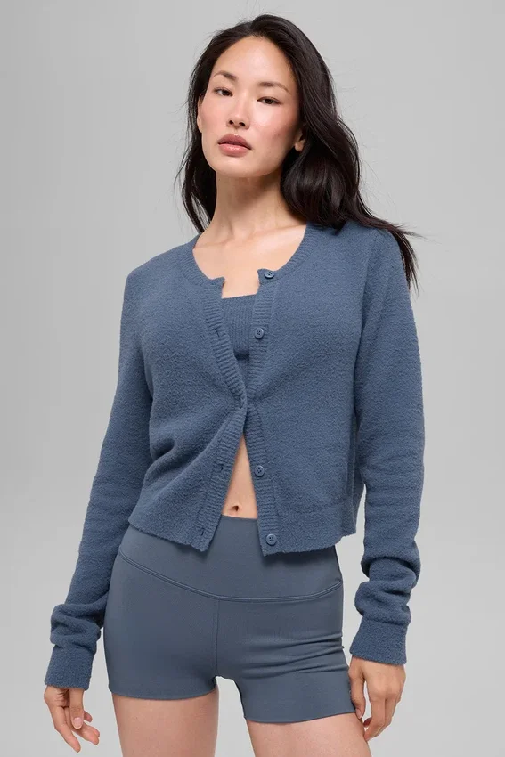 Cardigan corto Maglione Snuggle Up - Bluestone