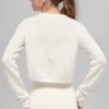 Cardigan corto New Class in misto lana e cashmere - Avorio