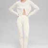 Cardigan corto New Class in misto lana e cashmere - Avorio