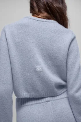 Cardigan corto New Class in misto lana e cashmere – Winter Frost