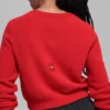 Cardigan corto Snuggle up Maglione - Rosso brillante