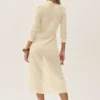 Cardigan lungo Heatwave in seta e cashmere - Beige sabbia