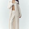 Cardigan lungo in cashmere Northstar - Avorio
