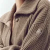 Cardigan lungo in cashmere Northstar - Cacao alpino melange