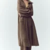 Cardigan lungo in cashmere Northstar - Cacao alpino melange
