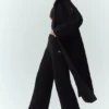 Cardigan lungo in cashmere Northstar - Nero