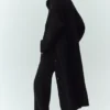 Cardigan lungo in cashmere Northstar - Nero