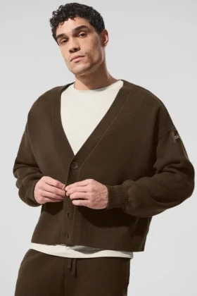 Cardigan Maglione Scholar - Espresso