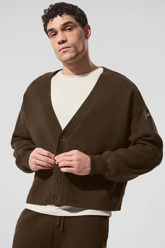 Cardigan Maglione Scholar - Espresso