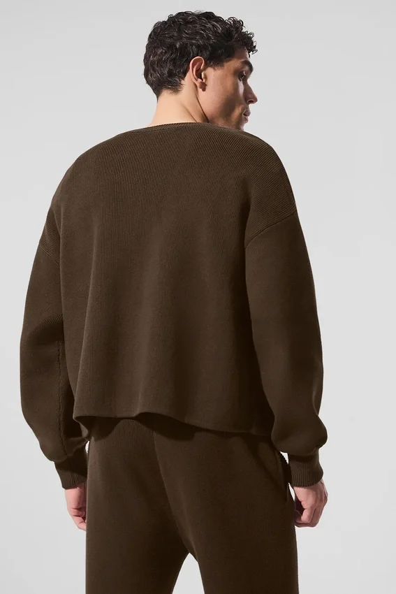 Cardigan Maglione Scholar - Espresso