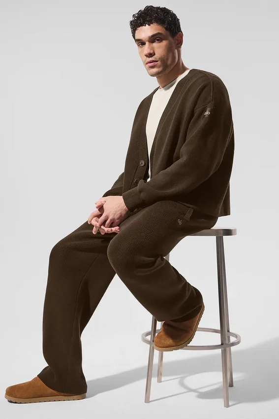 Cardigan Maglione Scholar - Espresso