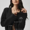 Cardigan New Class in lana e cashmere con cravatta - Nero