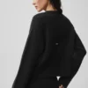 Cardigan New Class in lana e cashmere con cravatta - Nero