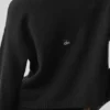 Cardigan New Class in lana e cashmere con cravatta - Nero