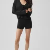 Cardigan New Class in lana e cashmere con cravatta - Nero