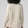 Cardigan Winter Bliss a trecce - Avorio