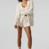 Cardigan Winter Bliss a trecce - Avorio