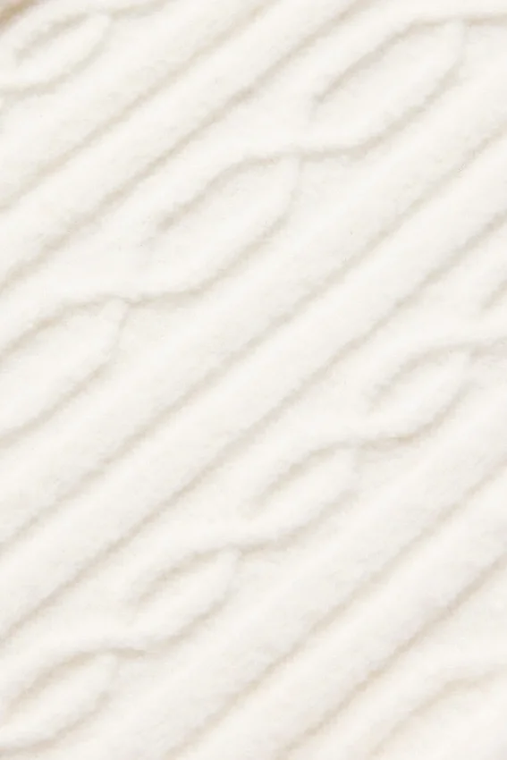 Cardigan Winter Bliss a trecce - Avorio
