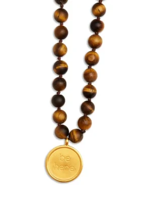 Collana Mala in occhio di tigre