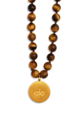 Collana Mala in occhio di tigre