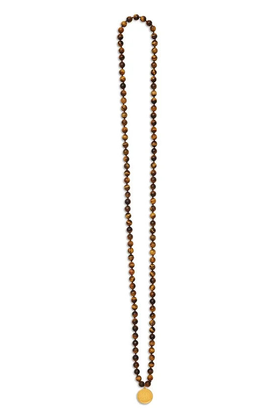 Collana Mala in occhio di tigre