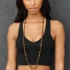 Collana Mala in occhio di tigre