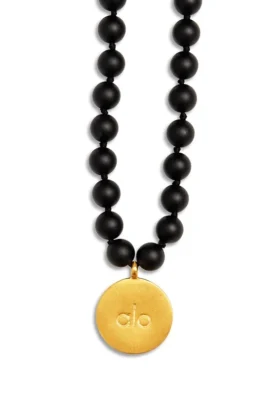 Collana Mala in onice nero