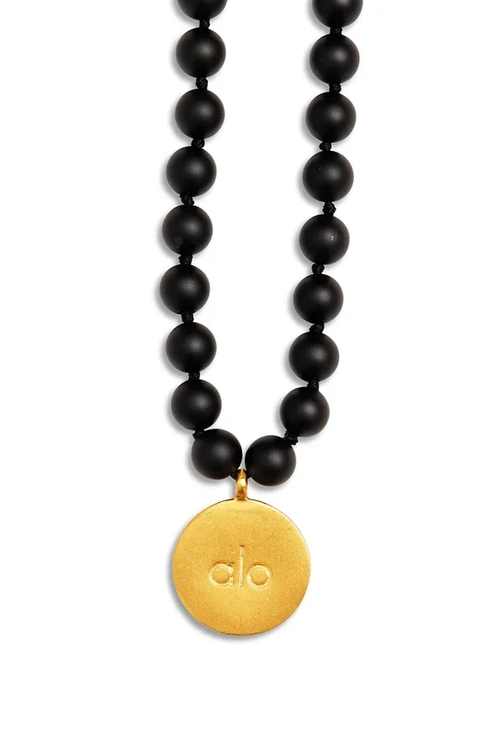 Collana Mala in onice nero