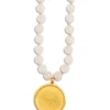 Collana Mala in quarzo rosa
