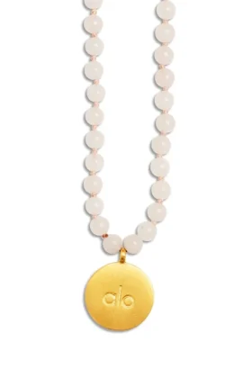 Collana Mala in quarzo rosa