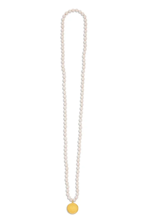 Collana Mala in quarzo rosa