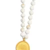 Collana Mala in turchese bianco