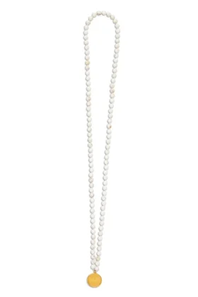 Collana Mala in turchese bianco