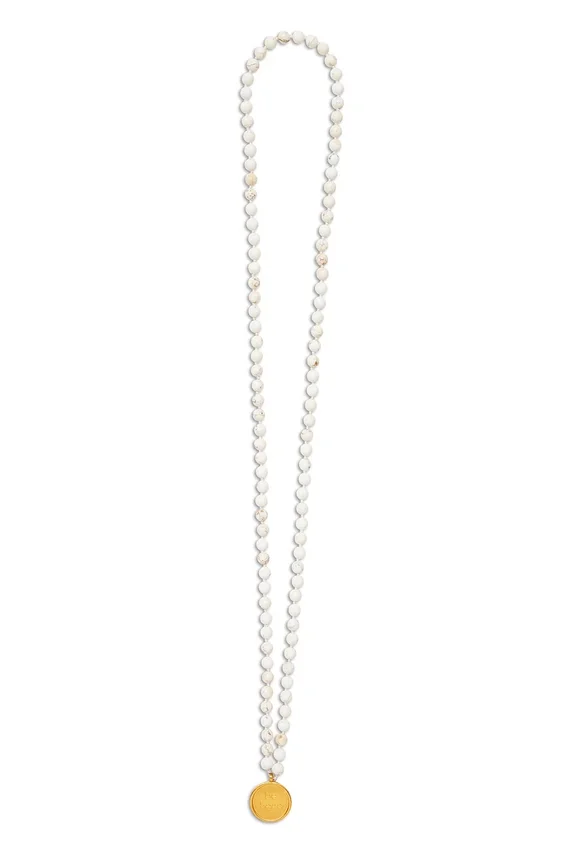 Collana Mala in turchese bianco