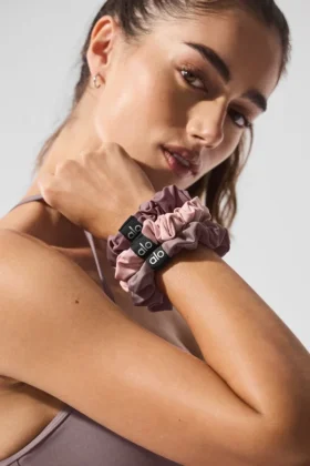 Confezione da 3 mini elastici Fresh – Fungo/Quarzo rosa/Quarzo fumé