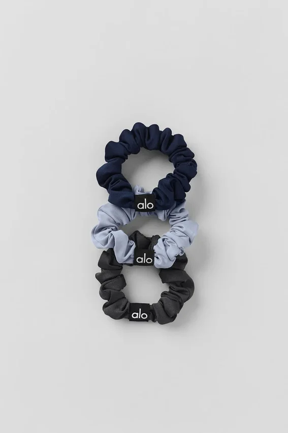 Confezione da 3 mini elastici Fresh - Gelo invernale/Blu navy/Antracite