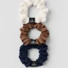 Confezione da 3 mini elastici Fresh - Marrone baciato dal sole/Avorio/Blu navy