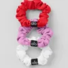 Confezione da 3 mini elastici Fresh - Rosso brillante/Rosa cuore caramella/Bianco