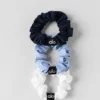 Confezione da 3 mini elastici per capelli Fresh - Azzurro Provenza chiaro/Blu navy/Bianco